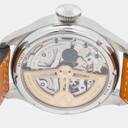 IWC Brown Stainless Steel Big Pilot's IW503801 Automatic Men's Wristwatch 46mm