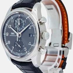 IWC Portuguese IW390404 Automatic Grey Stainless Steel Men's Wristwatch 42mm