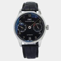 IWC Portugieser 7 Days IW500703 Automatic Black Stainless Steel Men's Wristwatch 42mm