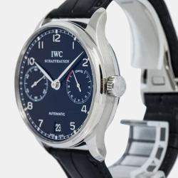 IWC Portugieser 7 Days IW500703 Automatic Black Stainless Steel Men's Wristwatch 42mm
