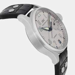 Pre Owned IWC Big Pilot IW500906 Automatic Silver Stainless Steel Men's Wristwatch 46 mm