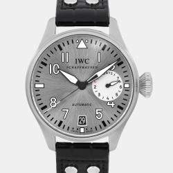 Pre Owned IWC Big Pilot IW500906 Automatic Silver Stainless Steel Men's Wristwatch 46 mm