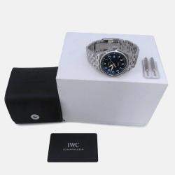 Pre Owned IWC Pilot's Watch Mark XVII IW327016 Automatic Blue Stainless Steel Men's Wristwatch 40 mm