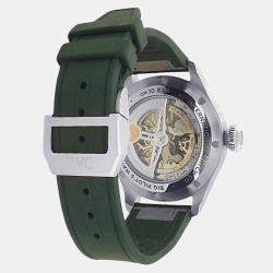 Pre Owned IWC Big Pilot's IW329301 Automatic Green Stainless Steel Men's Wristwatch 43 mm