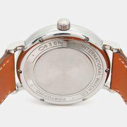 Pre Owned IWC Portofino Diamond IW458101 Automatic Stainless Steel Men's Wristwatch 37 mm