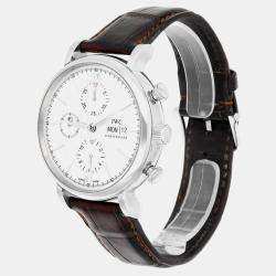Pre Owned IWC Portofino Chronograph IW391027 Automatic Silver Stainless Steel  Men's Wristwatch 42 mm