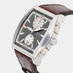 Pre Owned IWC Da Vinci IW3764-01 Automatic Grey 18k white gold Men's Wristwatch 43.1 mm