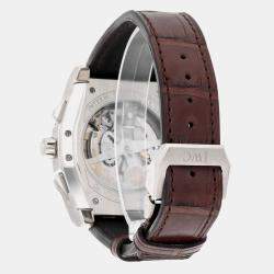 Pre Owned IWC Da Vinci IW3764-01 Automatic Grey 18k white gold Men's Wristwatch 43.1 mm
