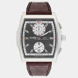 Pre Owned IWC Da Vinci IW3764-01 Automatic Grey 18k white gold Men's Wristwatch 43.1 mm