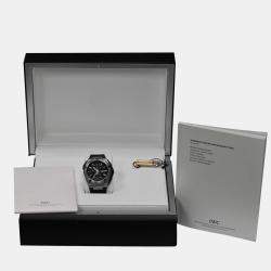 Pre Owned IWC Ingenieur Double Chronograph IW376501  Automatic Black Titanium Men's Wristwatch 45 mm