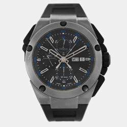 Pre Owned IWC Ingenieur Double Chronograph IW376501  Automatic Black Titanium Men's Wristwatch 45 mm