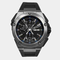 Pre Owned IWC Ingenieur Double Chronograph IW376501  Automatic Black Titanium Men's Wristwatch 45 mm