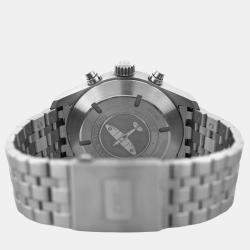 Pre Owned IWC Spitfire Pilot Chronograph IW387804 Automatic Black Stainless Steel Men's Wristwatch 43 mm