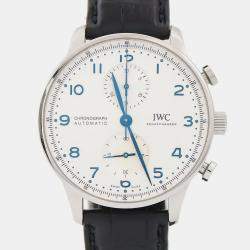 Pre Owned IWC Portuguese Chronograph IW371605 Automatic Stainless Steel Men's Wristwatch 41 mm