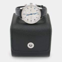 Pre Owned IWC Portuguese Chronograph IW371605 Automatic Stainless Steel Men's Wristwatch 41 mm