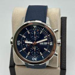 Pre Owned IWC Aquatimer IW376805 Automatic Black Dial Stainless Steel Men's Wristwatch 44 mm