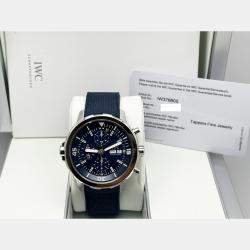 Pre Owned IWC Aquatimer IW376805 Automatic Black Dial Stainless Steel Men's Wristwatch 44 mm