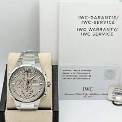 Pre Owned IWC GST Split Second IW371508 Automatic Black Dial Stainless Steel Men's Wristwatch 43 mm