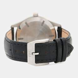 مملوكة مسبقًا ساعة يد رجالية آي دبليو سي مارك XVII IW326501 أوتوماتيكية ستانلس ستيل سوداء 41 مم