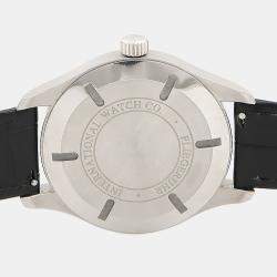 مملوكة مسبقًا ساعة يد رجالية آي دبليو سي مارك XVII IW326501 أوتوماتيكية ستانلس ستيل سوداء 41 مم