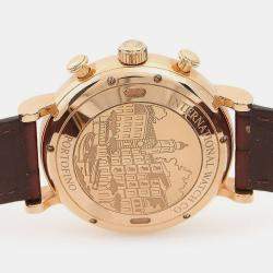 Pre Owned IWC Portofino IW391020 Automatic Chronograph 18k Rose Gold Men's Wristwatch 42mm