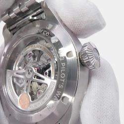 Pre Owned IWC Big Pilot's IW329304 Automatic Blue Stainless Steel Men's Wristwatch 43 mm