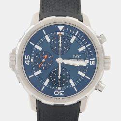 مملوكة مسبقًا IWC Aquatimer IW376805 Automatic Stainless Steel Men's Wristwatch 45.5 mm