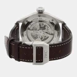 Pre Owned IWC Pilot Big Pilot IW329304 Automatic Blue Dial Stainless Steel Men's Wristwatch 43mm