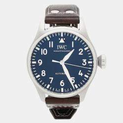 Pre Owned IWC Pilot Big Pilot IW329304 Automatic Blue Dial Stainless Steel Men's Wristwatch 43mm
