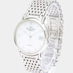 IWC White Stainless Steel Portofino IW351318 Automatic Men's Wristwatch 34 mm