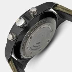 IWC Grey Ceramic Titanium Canvas Pilot Top Gun Miramar IW388002 Men's Wristwatch 46 mm 
