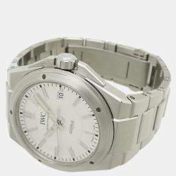 IWC White Stainless Steel Ingenieur IW323904 Men's Wristwatch 40mm 