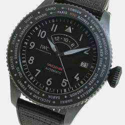 IWC Black Ceramic Pilot IW395505 Automatic Men's Wristwatch 46 mm