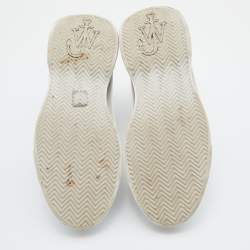 J.W. Anderson White Leather and CanvasL ace Up Sneakers Size 41