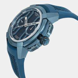 Pre Owned Jacob & Co Epic X Chrono EC400.22.AF.AA.A Automatic Blue Dial Titanium Men's Wristwatch 44 mm