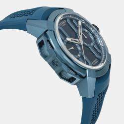 Pre Owned Jacob & Co Epic X Chrono EC400.22.AF.AA.A Automatic Blue Dial Titanium Men's Wristwatch 44 mm