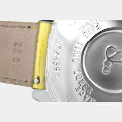 Pre Owned Jacob & Co Five Time Zone Quartz Diamond Mother of Pearl Dial Stainless Steel Men's Wristwatch 47 mm