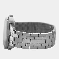 Pre Owned Jacob & Co Five Time Zone JC49SS Quartz Diamond Dial Stainless Steel Men's Wristwatch 47 mm