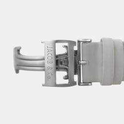 Pre Owned Jacob & Co Five Time Zone Quartz Mother of Pearl Dial Stainless Steel Men's Wristwatch 47 mm