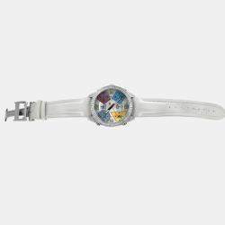 Pre Owned Jacob & Co Five Time Zone Quartz Mother of Pearl Dial Stainless Steel Men's Wristwatch 47 mm
