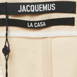 Jacquemus Light Beige Gabardine Cotton La Casa Pants XL