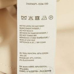 Pre Owned Jacquemus Beige Cotton Straight Leg Trousers XS