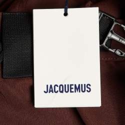 Pre Owned Jacquemus Brown Linen Blend Le Short Meio Shorts S