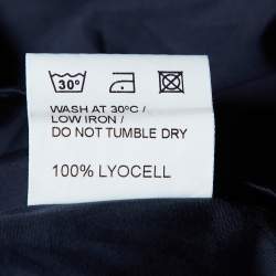 Pre Owned Jacquemus Navy Blue Poplin Etienne Camp Collar Shirt M