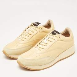 Jacquemus Yellow Leather and Suede La Daddy Sneakers Size 44