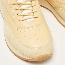 Jacquemus Yellow Leather and Suede La Daddy Sneakers Size 44