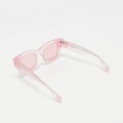 Pre Owned Jacquemus Two Tone Pink Les Lunettes Baci Square Sunglasses