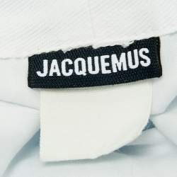 Pre Owned Jacquemus Blue Cotton Le Bob Gadjo Bucket Hat Size 58