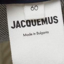 مملوكة مسبقًا Jacquemus Grey Denim La Casquette Signature Baseball Cap Size 60 cm