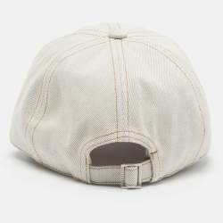مملوكة مسبقًا Jacquemus Grey Denim La Casquette Signature Baseball Cap Size 60 cm